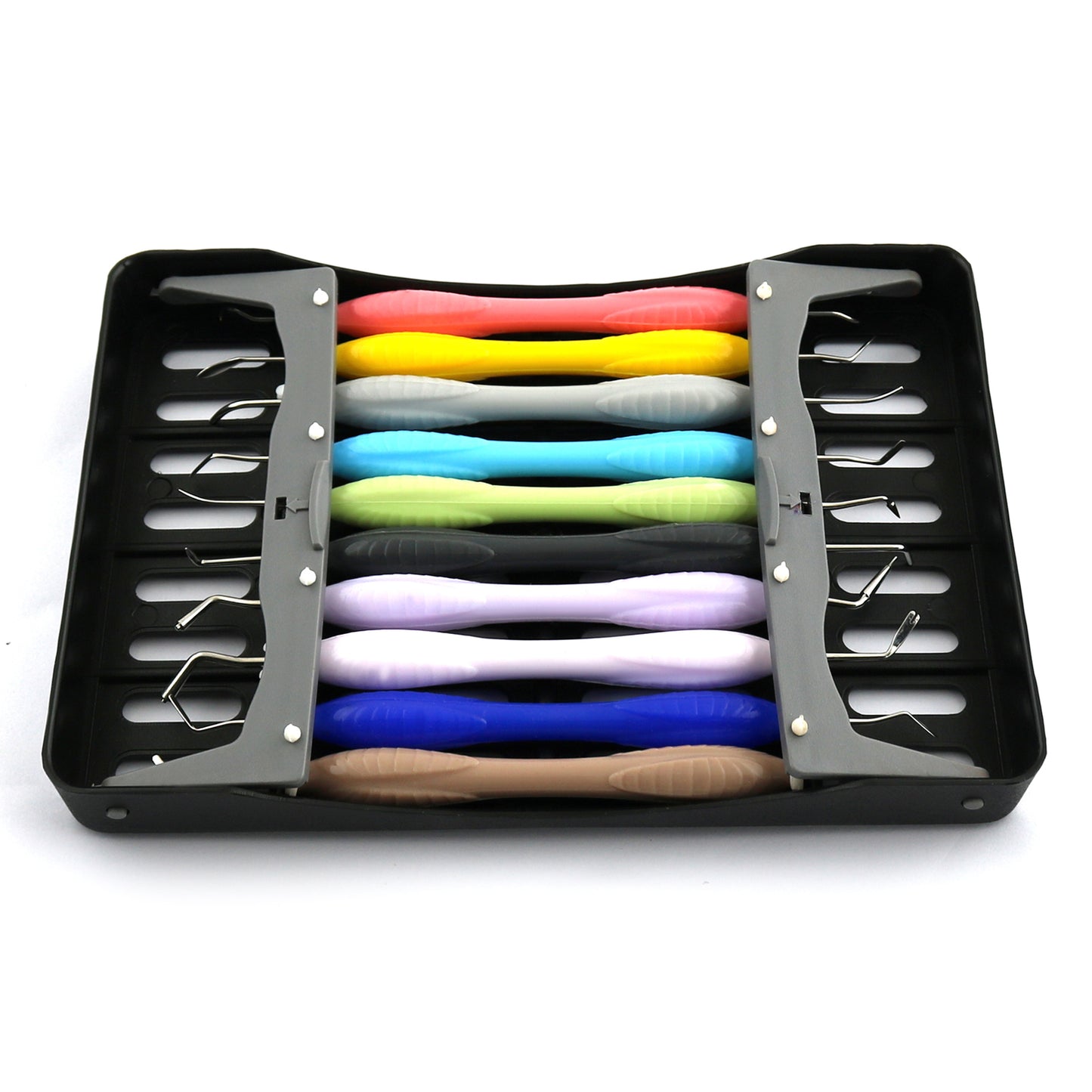 10Pcs dental LM Arte komposit füllung instrumente Silicone Handle Wit