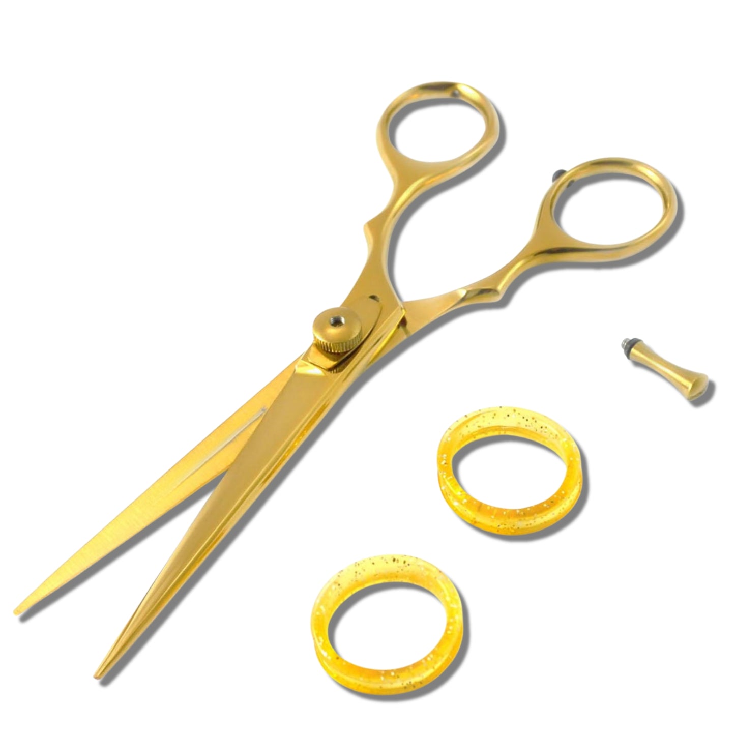 Barber schere 6 Inch Gold Hair Cutting Shears rostfrei edelstahl