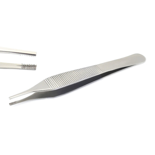 dental Adson Brown Tweezer 12cm Serrated chirurgisch Dressing zange