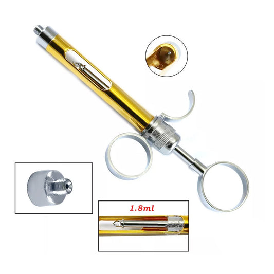 dental Aspirating Anesthetic Syringe 1.8ml Gold