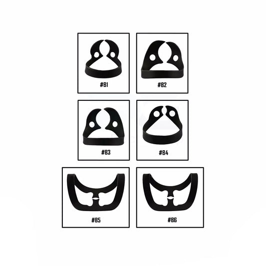 dental Rubber Dam Brinker Clamps set of 6 Black