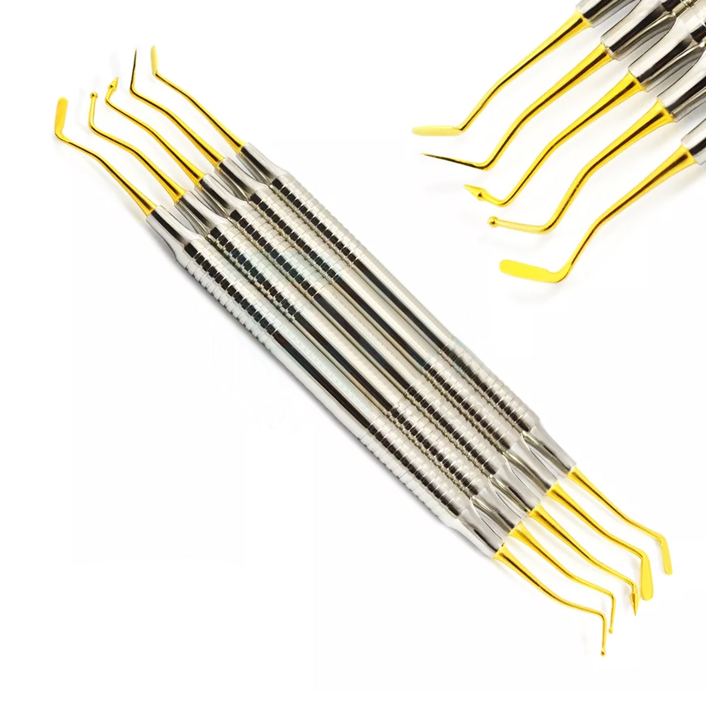 dental komposit instrumente set of 5 Hollow Gold Tips