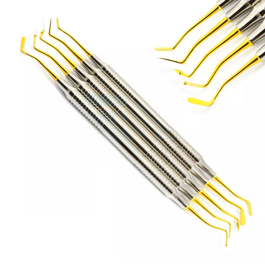 dental komposit instrumente set of 5 Hollow Gold Tips