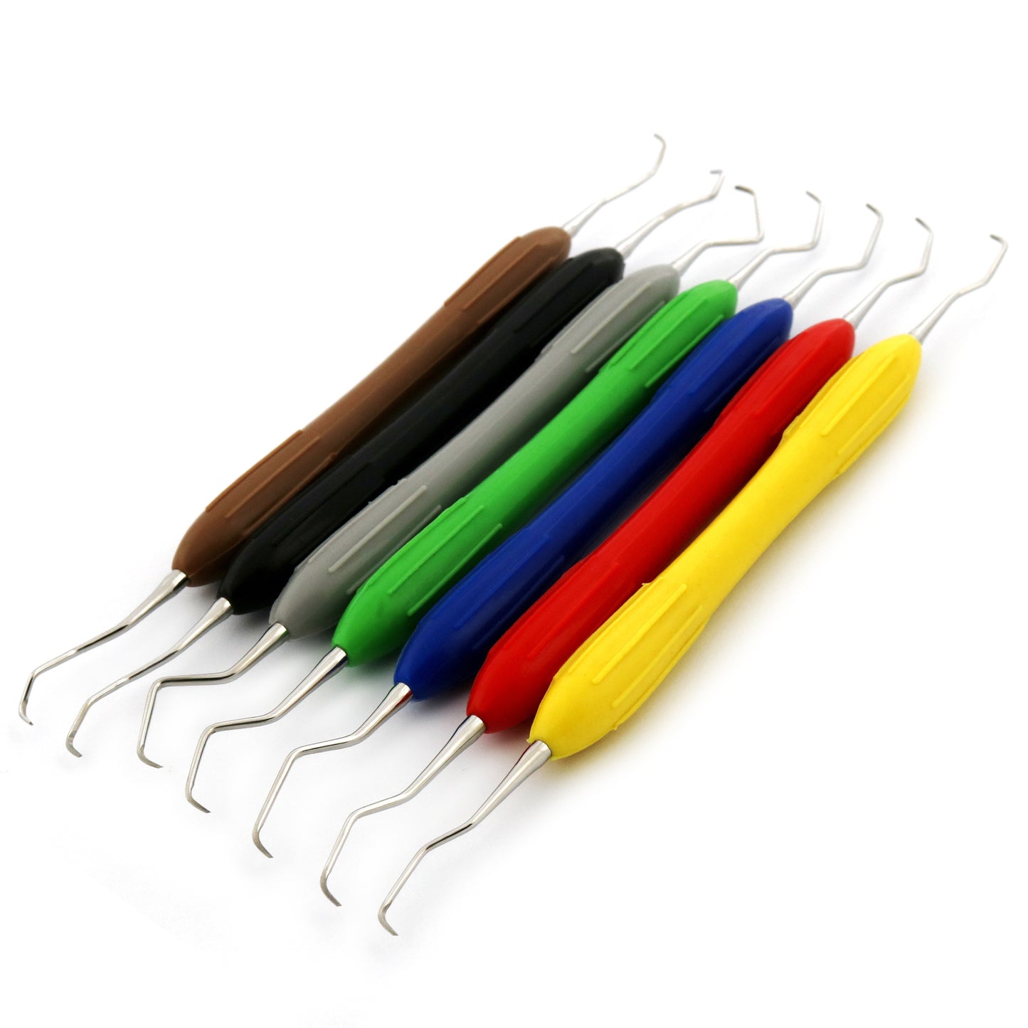 dental Gracey Curettes - set Of 7 - Silicone Handle