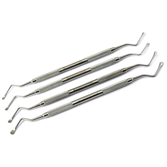 dental Lucas knochen Curettes set of 4 chirurgisch instrumente
