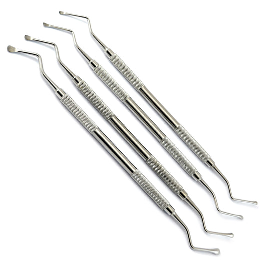 4Pcs set dental Lucas knochen Curette chirurgisch instrumente