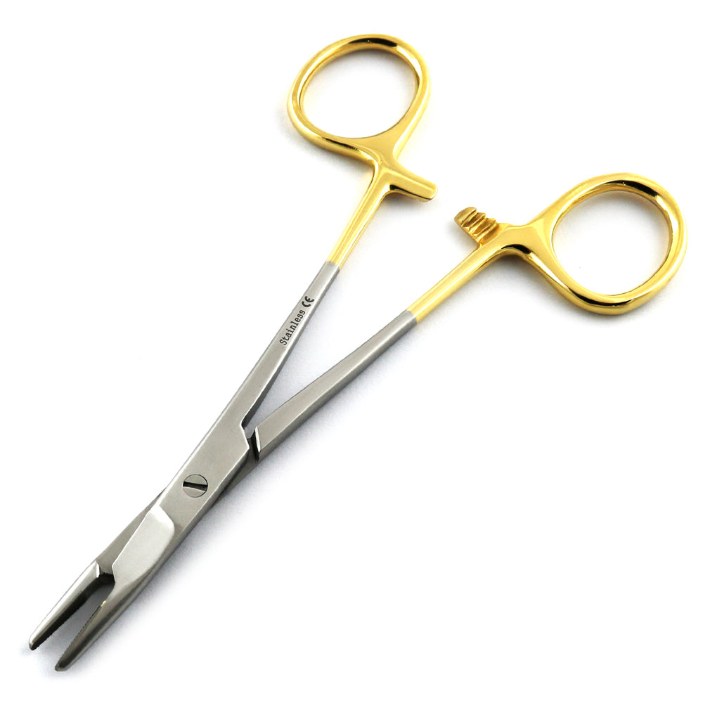Olsen-Hegar nadel halter TC with Scissor TC 14cm