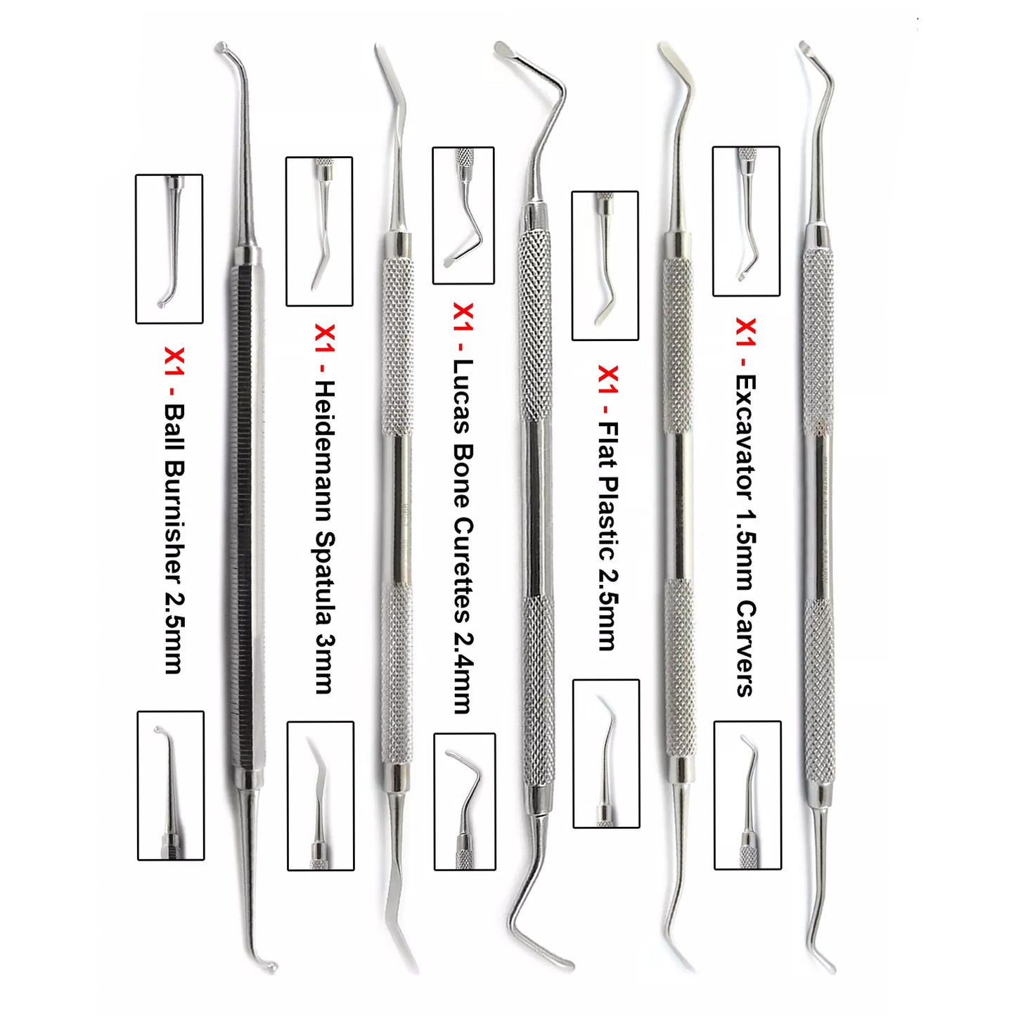 5-Piece dental Restorative instrumente set