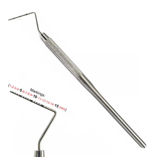 dental Periodontal sonde UNC-15 Color Coded Single End