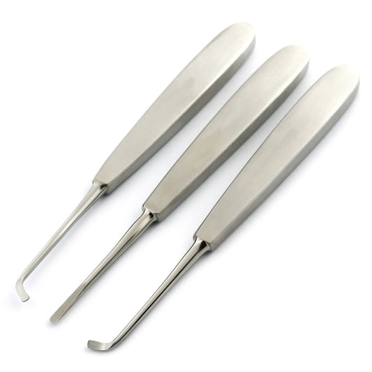 dental Warwick-James Elevators set of 3 - Straight Left Right