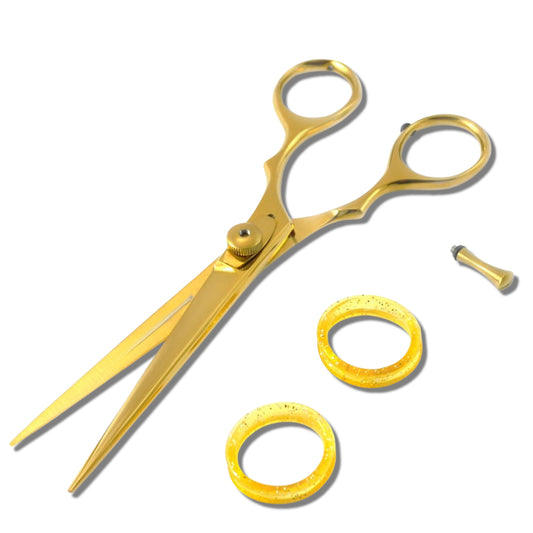 Barber schere 6 Inch Gold Hair Cutting Shears rostfrei edelstahl